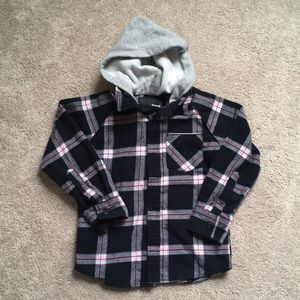 Hurley boys hoodie flannel